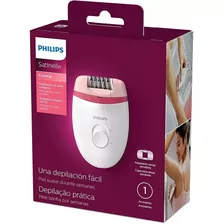 Depiladora Eléctrica Philips Essential Satinelle Blanco Electrica Be235 Beige 110v/220v 