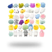 10 Squishy Mochi Bichinho Macio Apertar Squishies Brinquedo