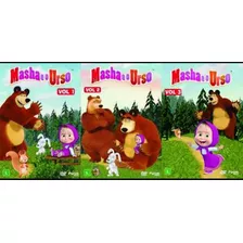 Dvd Masha E O Urso - Volume 1, 2 & 3 - 3 Dvd- Envio Imediato