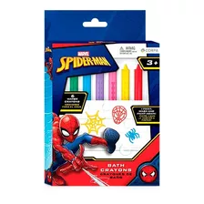 Crayones Spiderman Para La Ducha Baño X 6 Multiscope Spm300