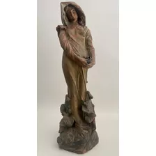 17702 Escultura Art Nouveau Les Violettes Lorenzo Vergnano