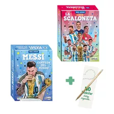 Messi Campeon Del Mundo + Scaloneta Armar - 2 Libros + Puzle