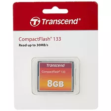 Tarjeta De Memoria Transcend Compactflash De 8gb 133x (ts8gc