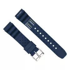 Pulseira Silicone Wind Mergulho Top Azul P/ Relógio 20mm