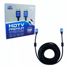 Cable Hdmi Hdvt De 30 Mts Con Doble Filtro 4k Marca Rst, 2.0