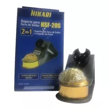 Suporte Para Ferro De Soldar Esponja Metálica Hikari Hsf-20s Bivolt