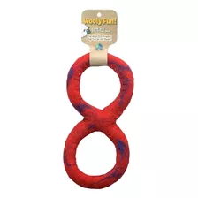 One Pet Planet Juguete De Lana Para Perro, 8 Pulgadas, Rojo