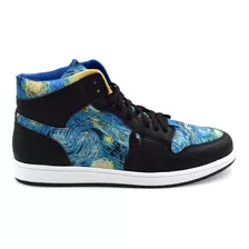 Tenis Noche Estrellada Van Gogh Hi Top Bota