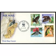 Wwf - Mariposas - Papua Nueva Guinea - Sobre 1° Dia (fdc)