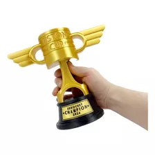 Copa Pistón De Cars, Color Dorado, Trofeo Personalizado 20cm