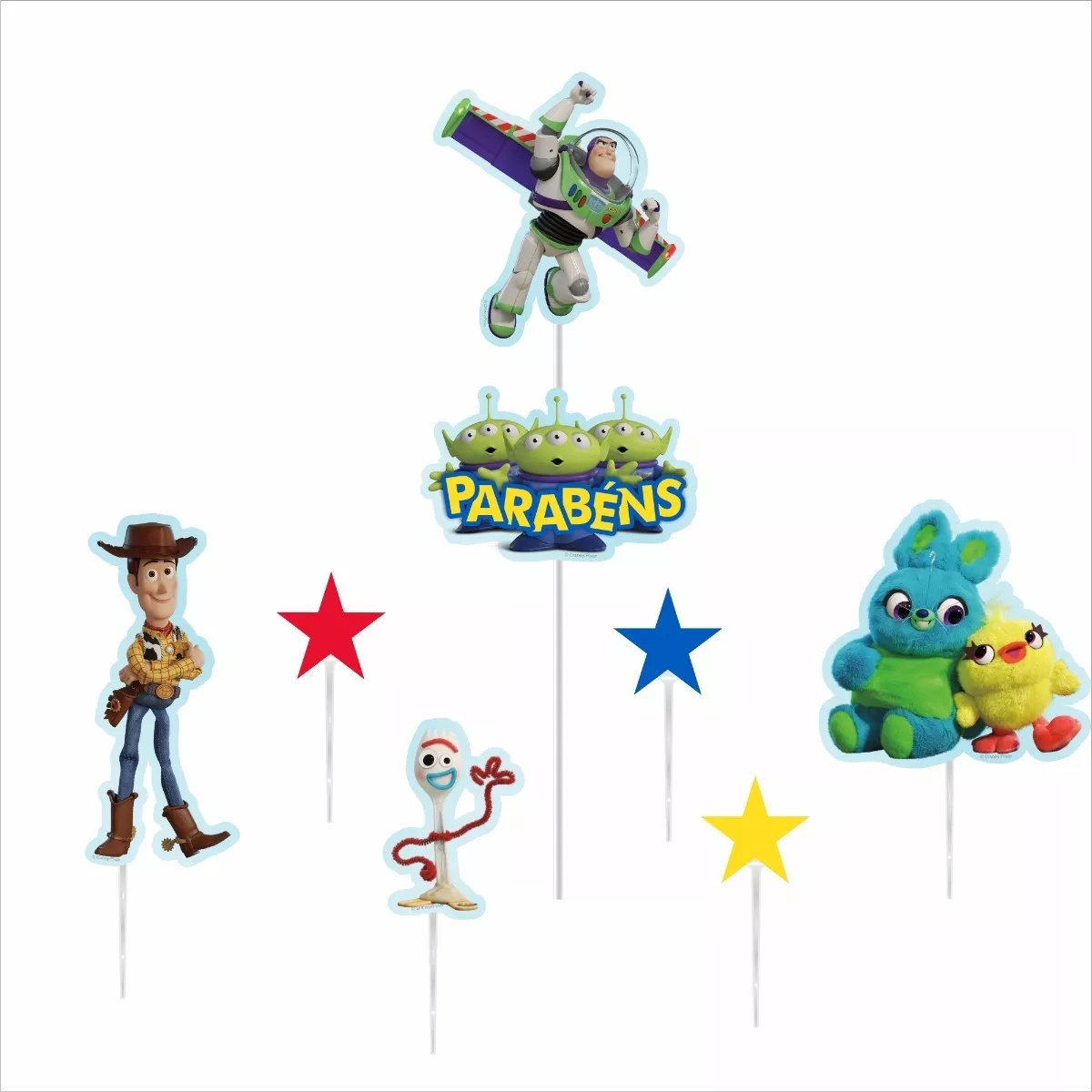 Topo - Topper - Decoração De Bolo E V A - Festa Toy Story