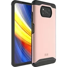 Funda Para Xiaomi Poco X3 Pro Case Protector Doble Capa Rosa