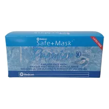 50 Cubrebocas Medicom Safe Mask Plisado Termosellado Tricapa