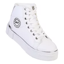 Tenis Moda Mujer Blanco Tacto Piel Been Class 12303717