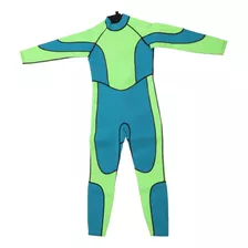 Traje De Neopreno De Manga Larga Para Niños Pequeños, Verde,