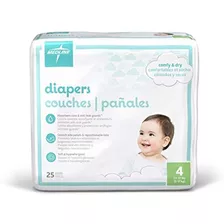 Medline Mbd2004 Pañales Para Bebes Tamaño 4 2237 Lb Pack 