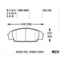 Balatas Disco  Trasera Para Acura Csx   2009