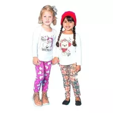 Kit 5 Conjuntos Infantil Menina Meia Estação Roupa Inverno