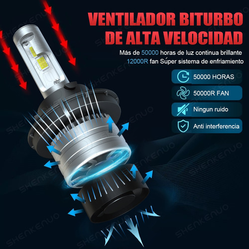 Faros Led H13 Para Ford Luz Alta Y Baja 14000lm Foto 2