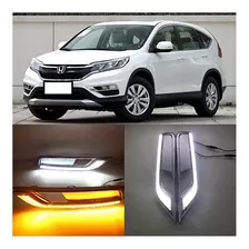 Luz Diurna Led Honda Cr-v 2015+ Drl Blanco/ámbar