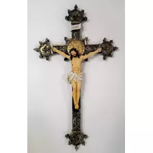 Crucifijo Marmolina Italiana Laurenti Cristo De 20 Cm 