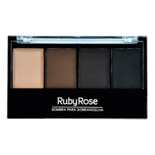 Sombra Para Sobrancelha Com Primer Ruby Rose 3 Cores