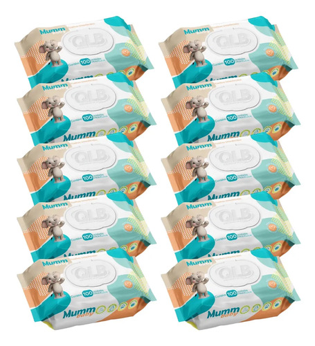 Mumm Baby Lenços Umedecidos - Kit 10 Pct - Caixa 1000un