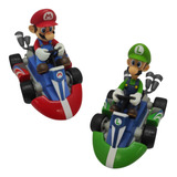 Mario Bros/ Mario Kart Vehiculos De Friccion + Personaje