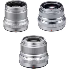 Fujifilm Xf 50mm, 35mm, And 23mm F/2 Wr Lentees Kit (silver)
