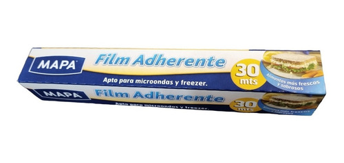 Rollo Papel Film Adherente Para Alimentos 28cm X 30mts Mapa