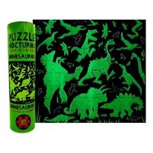 Puzzle Nocturno Dinosaurios - Brilla En La Oscuridad 81 Pzas