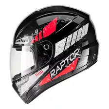 Capacete F9 Fly Raptor Vermelho Preto Promoção