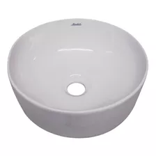 Cuba Apoio Banheiro Lavabo Hana Redonda 30cm Branca Modialle