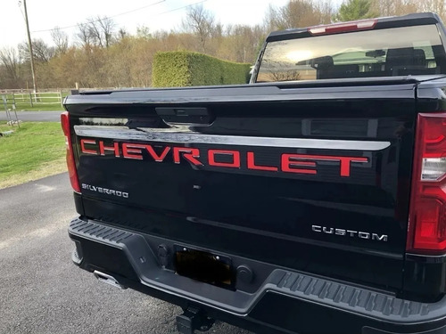 Letras 3d Tapa Trasera Chevrolet Silverado Cheyenne  2019-22 Foto 2