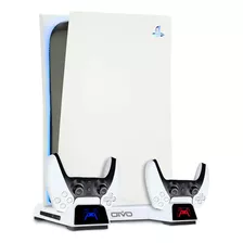 Base Ps5 Cooler Resfriamento Suporte Carregador 2 Controles