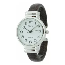 Reloj Mujer Eikon 1965lz Cuarzo 30mm Pulso Negro