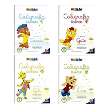 Caligrafia Divertida - 4 Volumes - Crianças Acima De 5 Anos