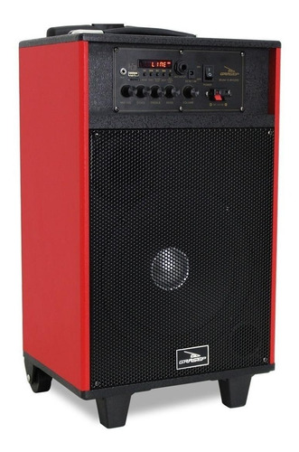 Alto-falante Grasep D-bh3202 Com Bluetooth Vermelho E Preto 