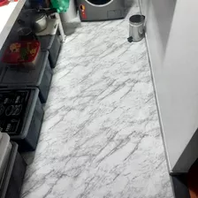  Adesivo Piso Lavável Marmorizado Carrara Banheiro