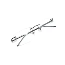 Armação Óculos Metal Sem Aro Com Lentes Sem Grau Jc-9147