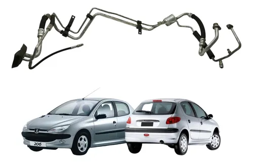 Mangueira Ar Condicionado Peugeot 206 1.4 9658287380 Dupla 1