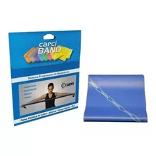 Carci Band Azul Resistencia Media - Faixa Elastica Com 1,5 M