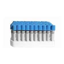 100 Tubos Para Examen De Sangre Plasma Tapa Azul 3.6ml