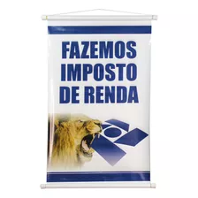 Banner Personalizado, Imposto De Renda, Leão - 60x40