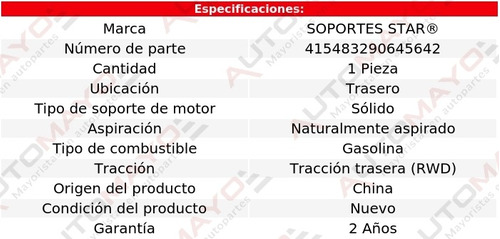 Soporte Tacn De Motor Tras Cyclone 8 Cil 4.7l 66-68 Foto 2