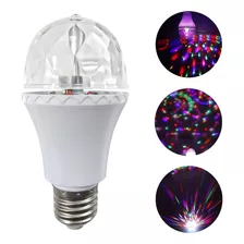 Foco Led Rgb Giratorio Bombilla Discoteca Multicolor Lamp 3w