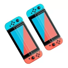  Pack X2 Lamina Mica Protectora De Vidrio Nintendo Switch 