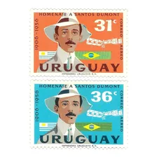 Série Completa Selo 178-179 Uruguai 1959 Santos Dumont
