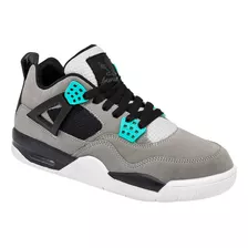 Tenis Hombre American Fire 7112 Gris Negro 117-774