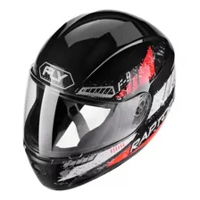 Capacete F-9 Fly Raptor Vermelho/preto Street Novo